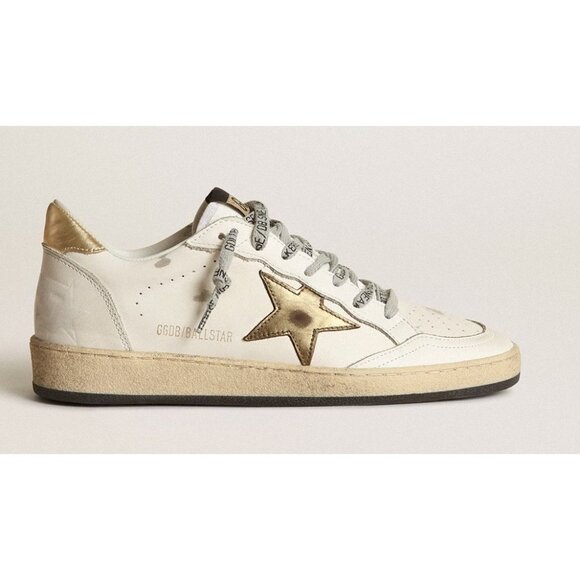 Golden Goose Shoes - GOLDEN GOOSE Ball Star Sneakers Gold Star White Leather Size 38 8